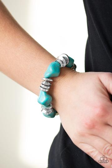 Stone Age Stunner - Blue Turquoise Stones