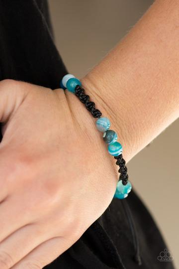 Laid Back - Blue - Sliding Knot Bracelet